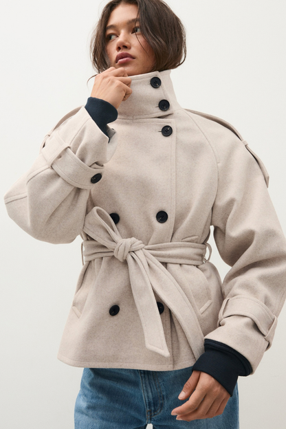 KAYO | FUNNEL NECK TRENCH COAT