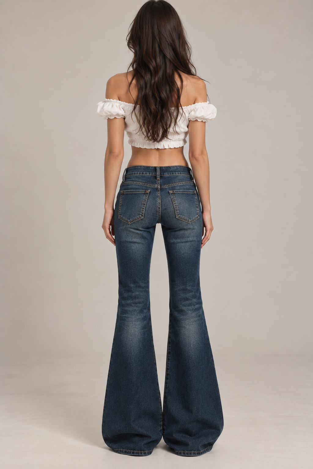 KAYO | DUNKELBLAUE FLARED JEANS