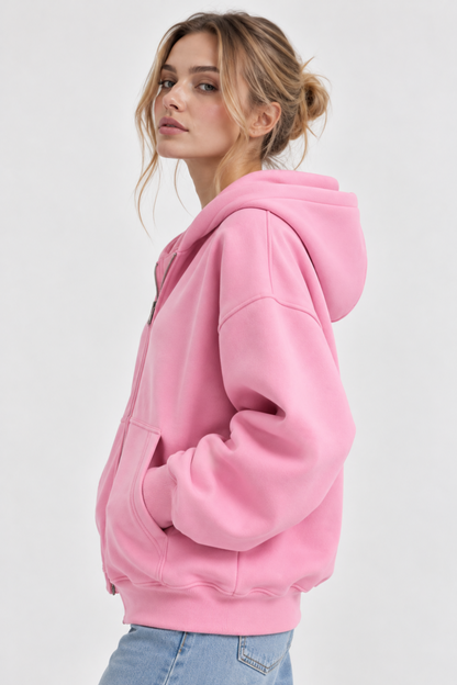 KAYO | SWEAT ZIPPÉ À CAPUCHE COUPE BOXY