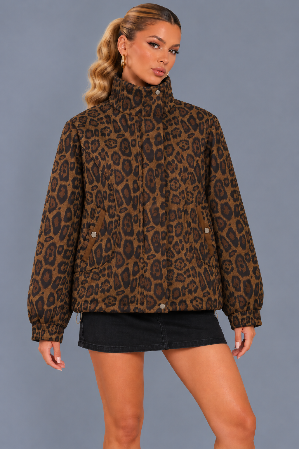 KAYO | GIACCA BOMBER LEOPARDATA