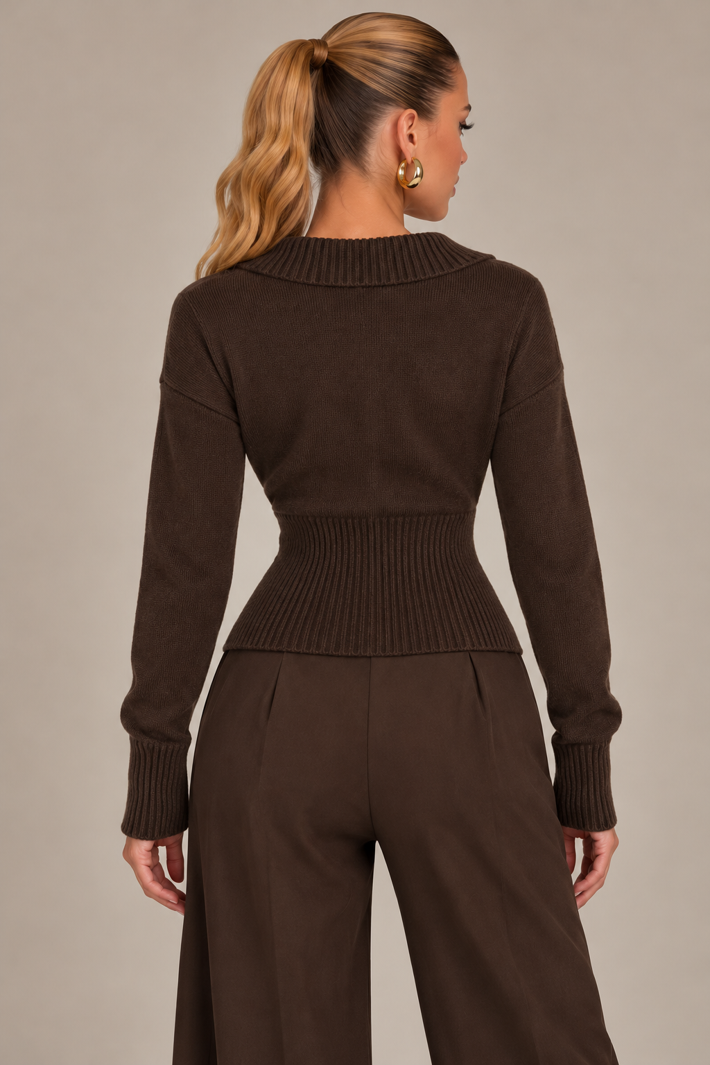 KAYO | TOP IN MAGLIA CON BORDI IN PIZZO