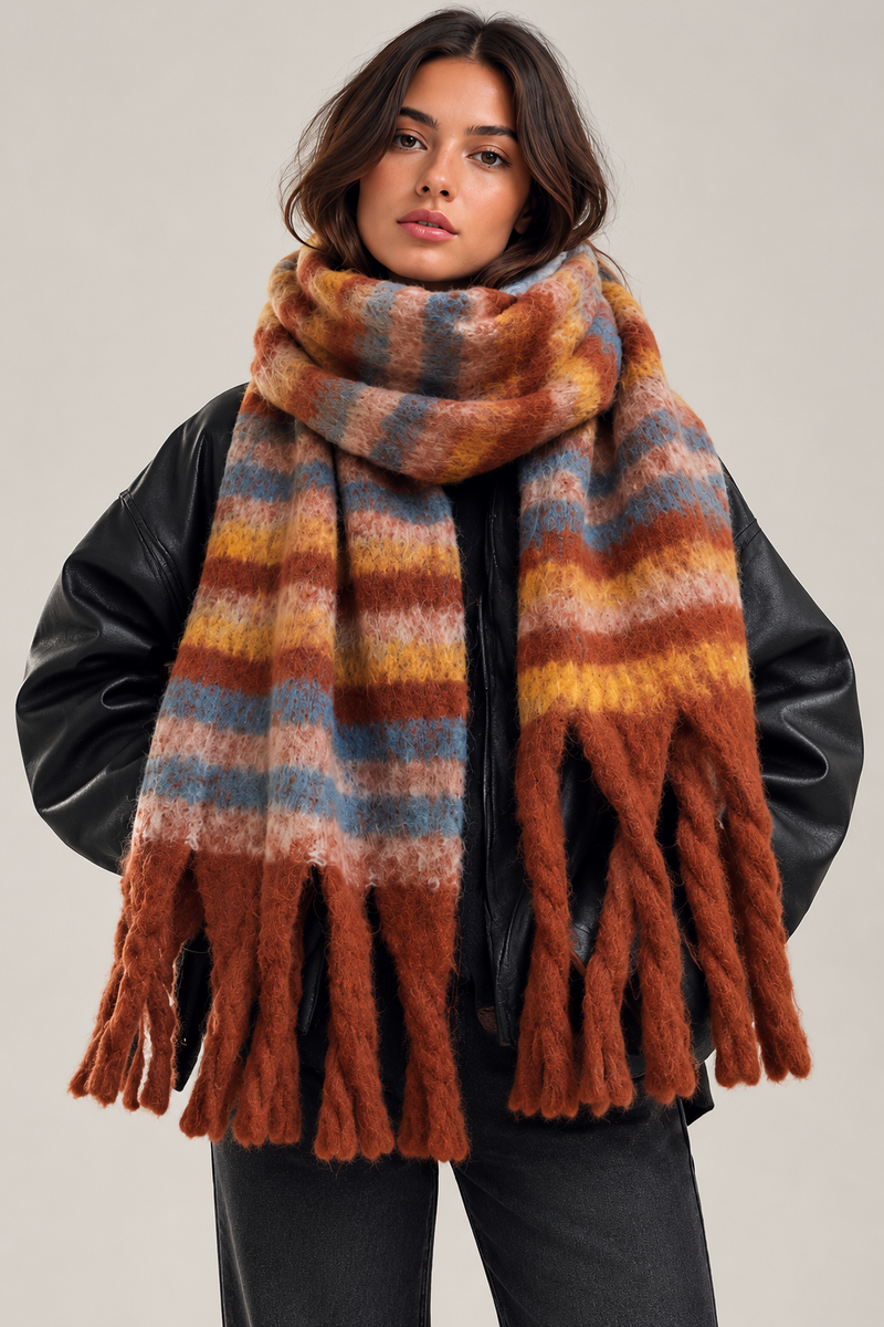 KAYO | OVERSIZED STRIPED SCARF