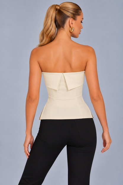 KAYO | STRAPLESS PEPLUM CORSET