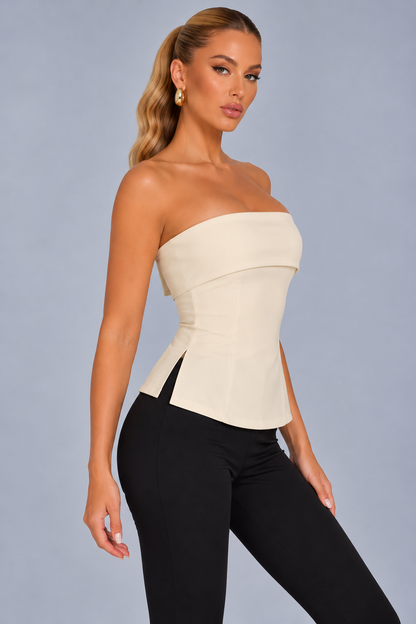 KAYO | STRAPLESS PEPLUM CORSET