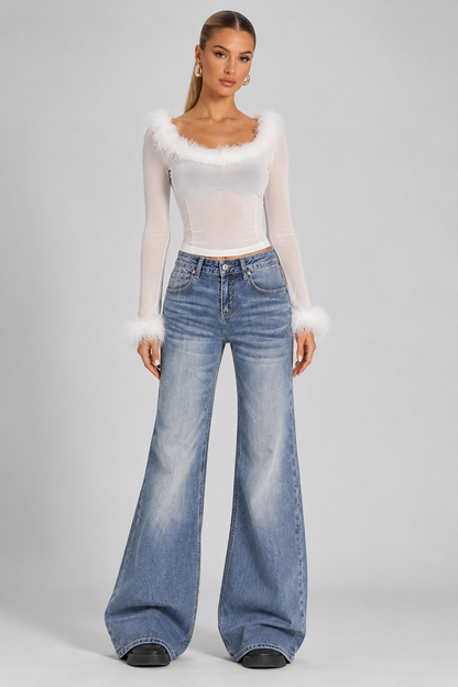 KAYO | WIDE LEG DENIM JEANS