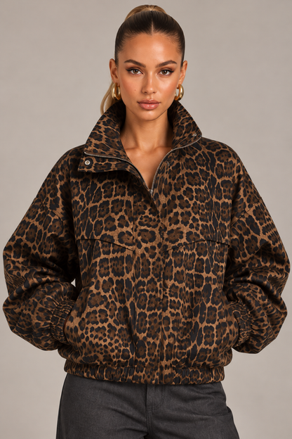 KAYO | LEOPARD BOMBER JACKET