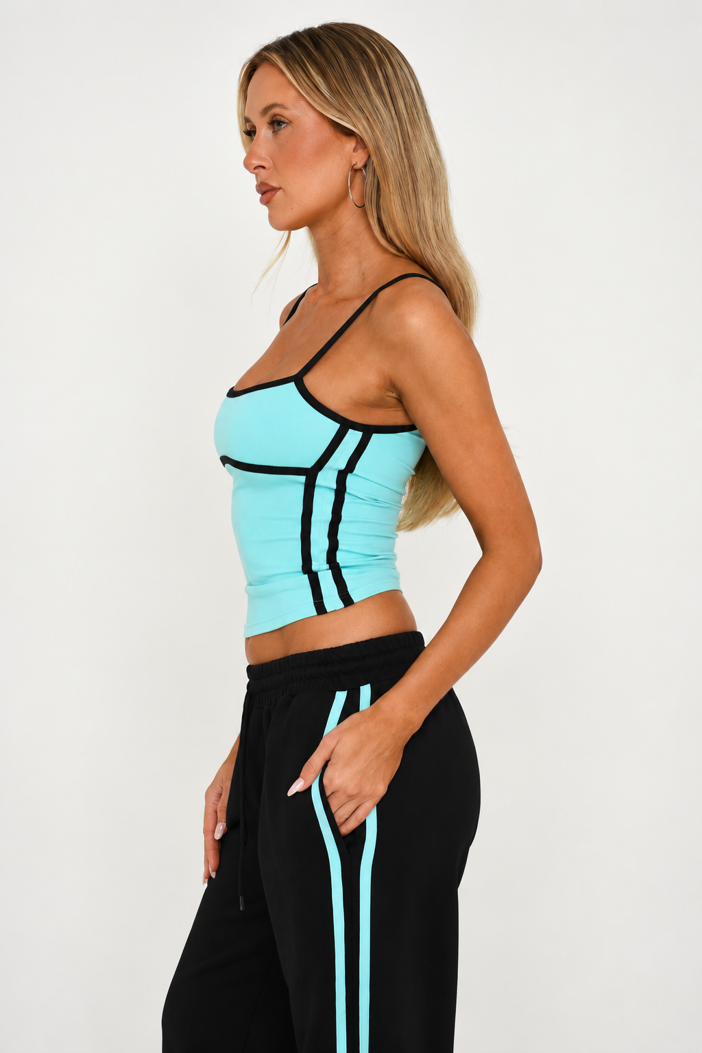 KAYO | CONTRAST TRIM CAMI TOP