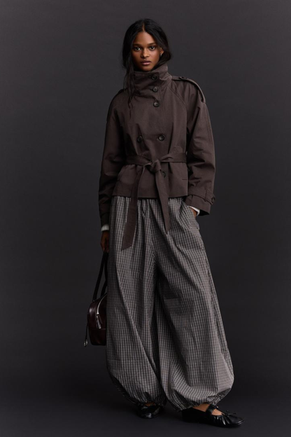 KAYO | CROPPED BELTED TRENCH JACKET