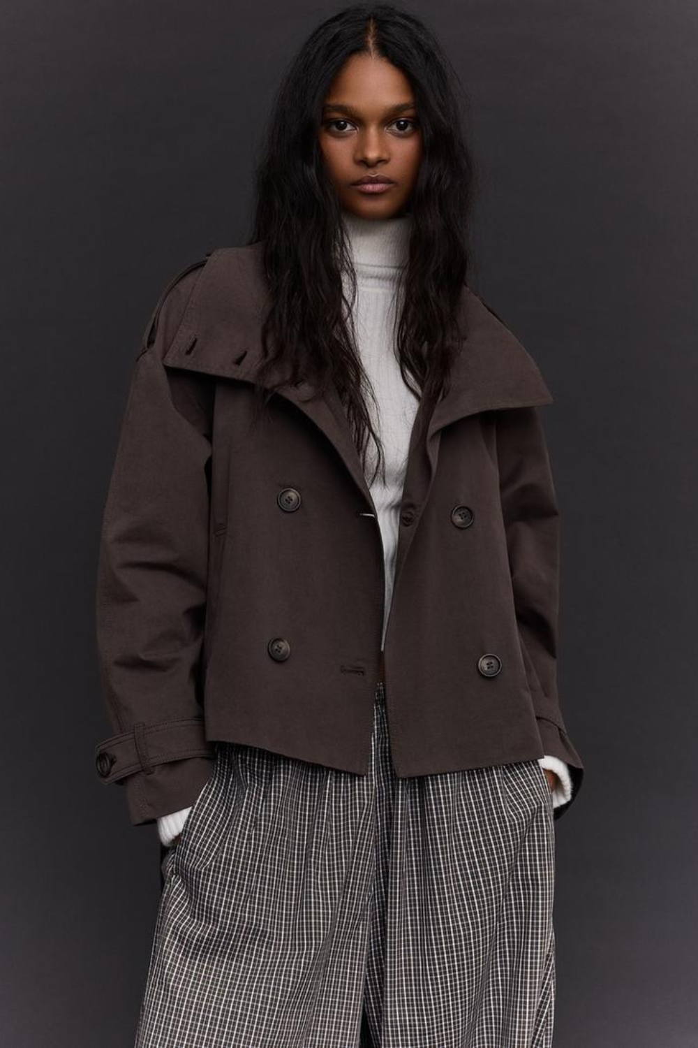 KAYO | CROPPED BELTED TRENCH JACKET