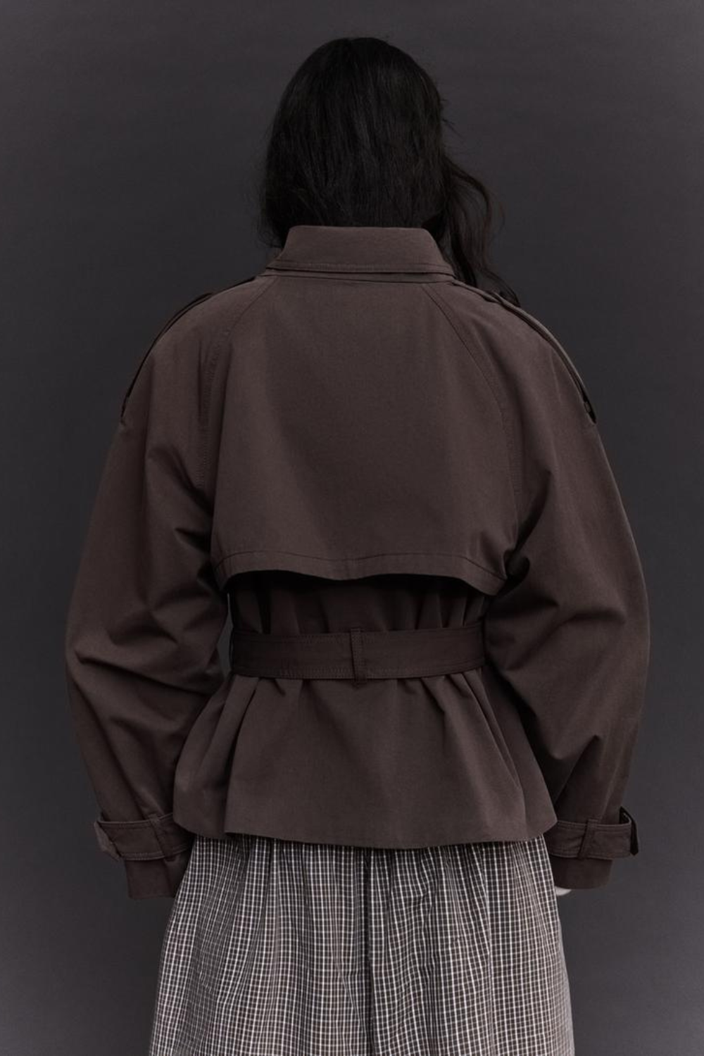 KAYO | CROPPED BELTED TRENCH JACKET