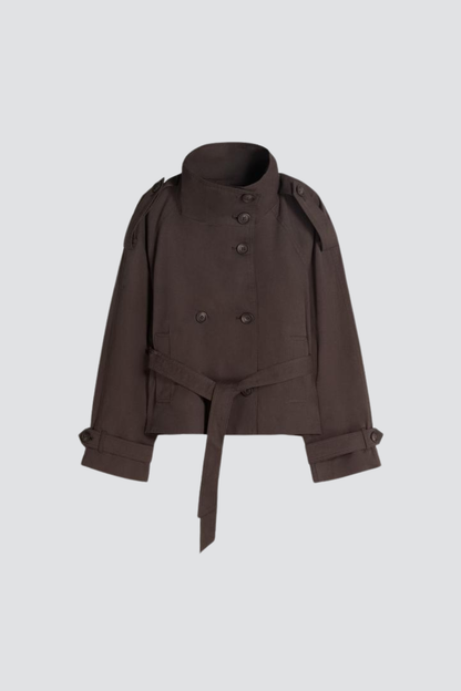 KAYO | CROPPED BELTED TRENCH JACKET