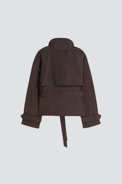 KAYO | CROPPED BELTED TRENCH JACKET