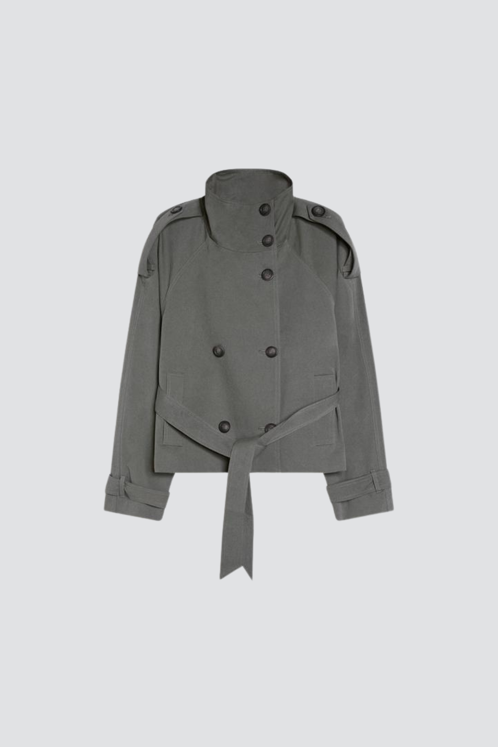 KAYO | CROPPED BELTED TRENCH JACKET