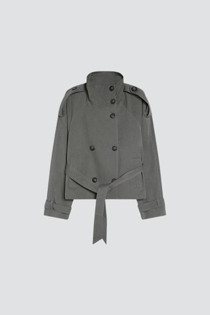KAYO | CROPPED BELTED TRENCH JACKET