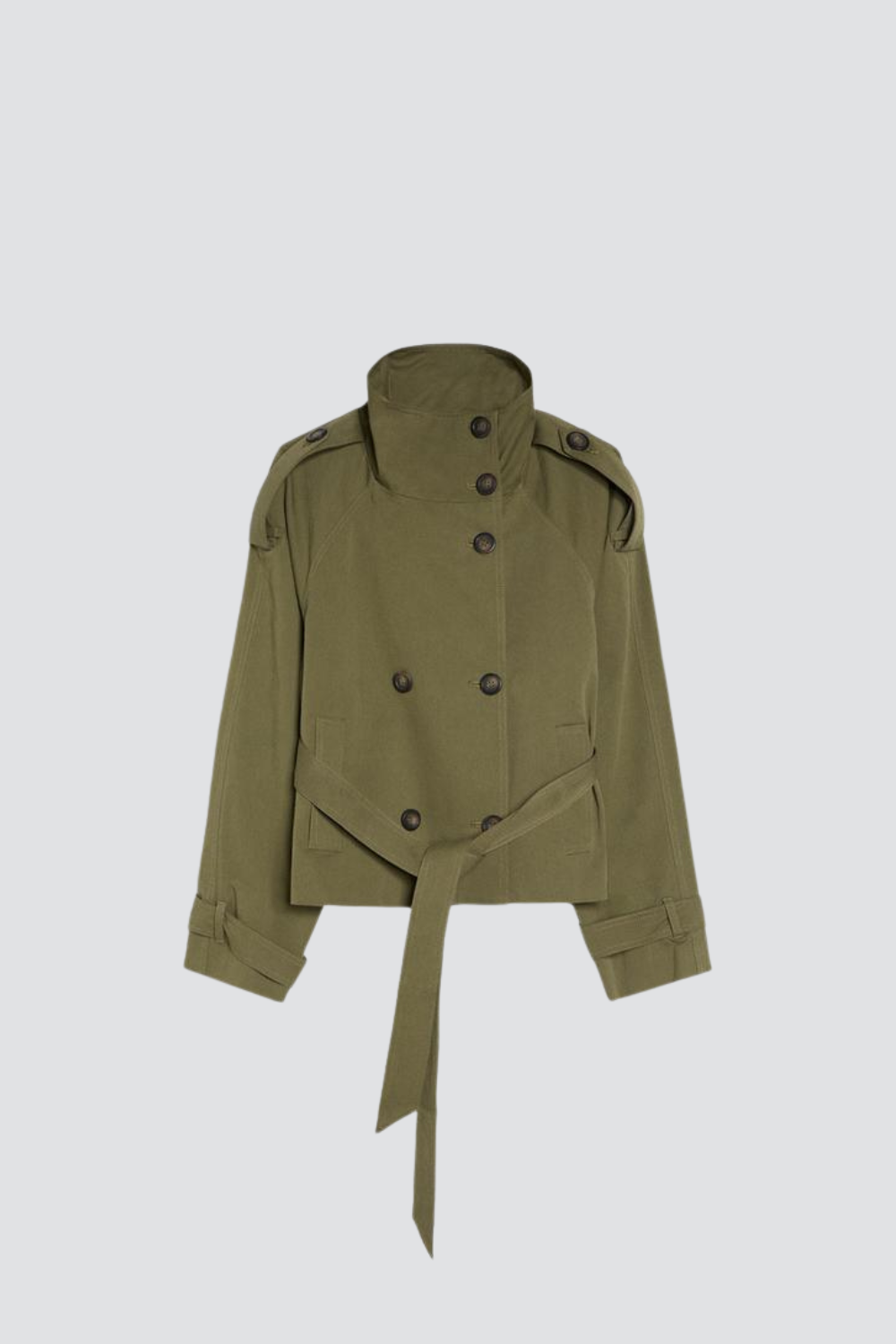 KAYO | CROPPED BELTED TRENCH JACKET