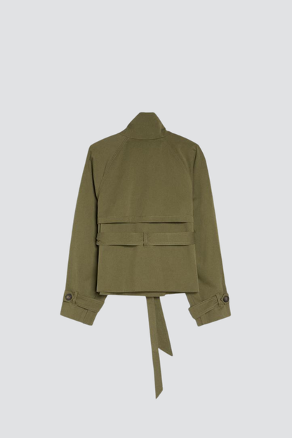 KAYO | CROPPED BELTED TRENCH JACKET