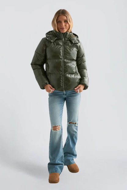 KAYO | SHORT SHINY PUFFER JACKET