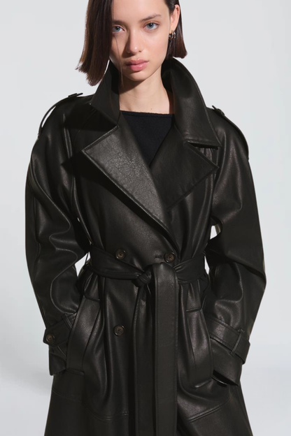 KAYO | LEATHER TRENCH COAT