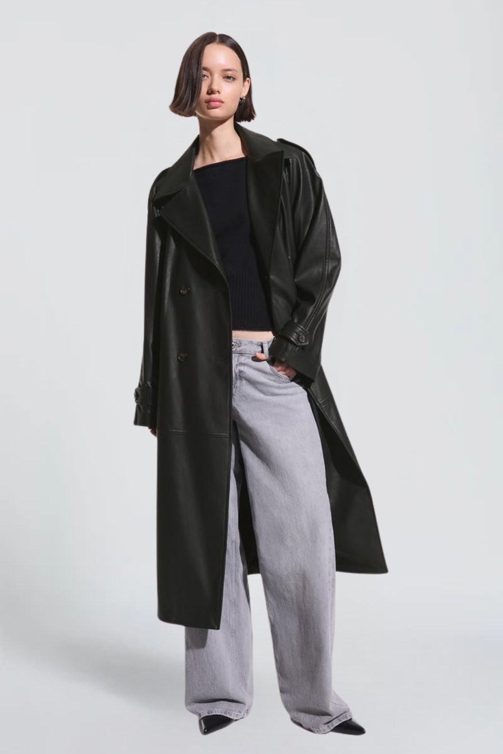 KAYO | LEATHER TRENCH COAT