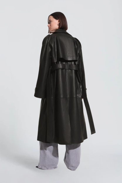 KAYO | LEATHER TRENCH COAT
