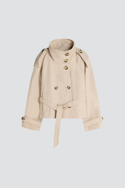 KAYO | CROPPED BELTED TRENCH JACKET