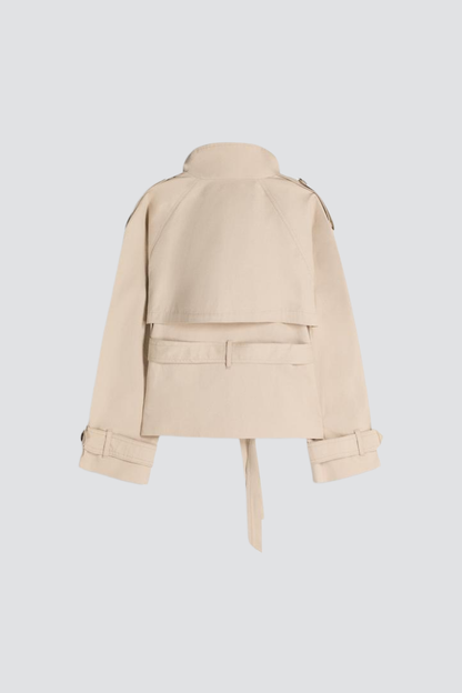 KAYO | CROPPED BELTED TRENCH JACKET