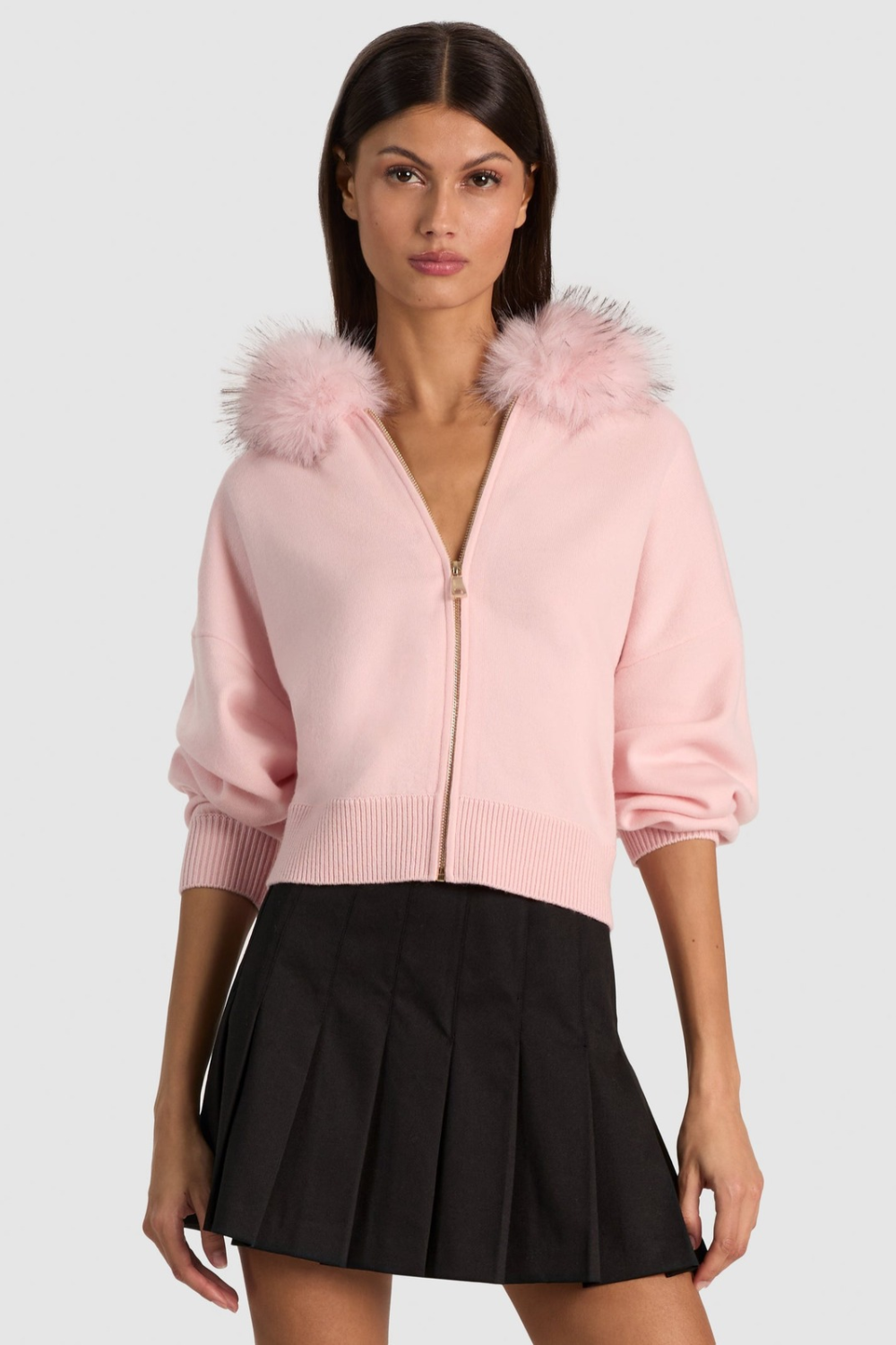 KAYO | ANOUK STRICKJACKE MIT KUNSTFELL