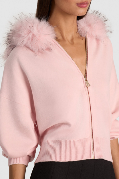 KAYO | ANOUK STRICKJACKE MIT KUNSTFELL