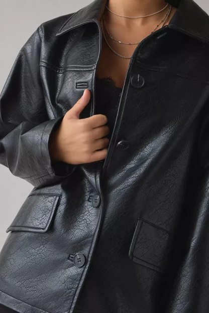 KAYO | GIACCA OVERSIZE SYDNEY EFFETTO PELLE