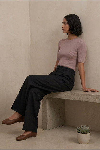 KAYO | HIGH-WAISTED WIDE-LEG TROUSERS