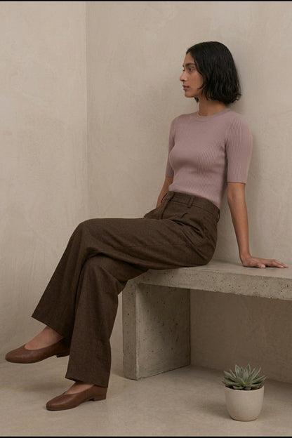 KAYO | HIGH-WAISTED WIDE-LEG TROUSERS