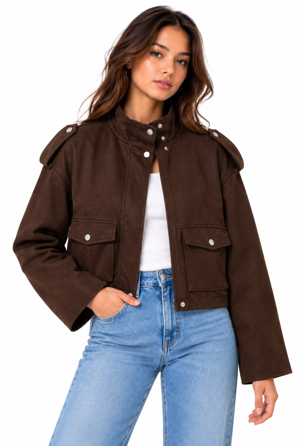 KAYO | SIENNA SUEDE UTILITY JACKET