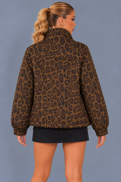 KAYO | GIACCA BOMBER LEOPARDATA