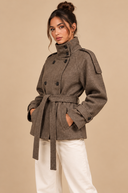 KAYO | BELTED DOUBLE-BREASTED COAT