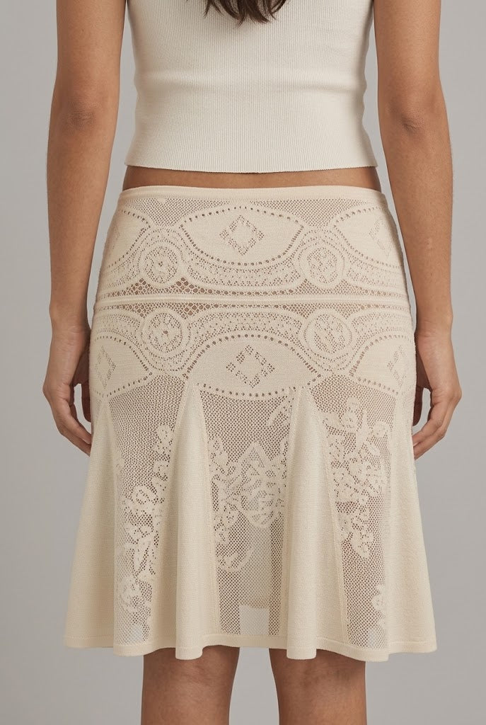 KAYO | LACE FLARE SKIRT