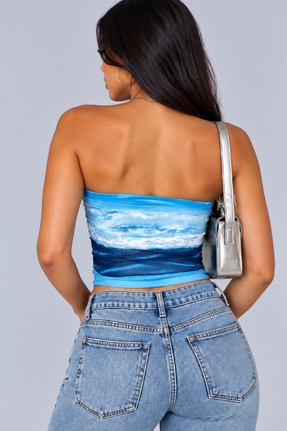 KAYO | OCEAN INSPIRED STRAPLESS TOP