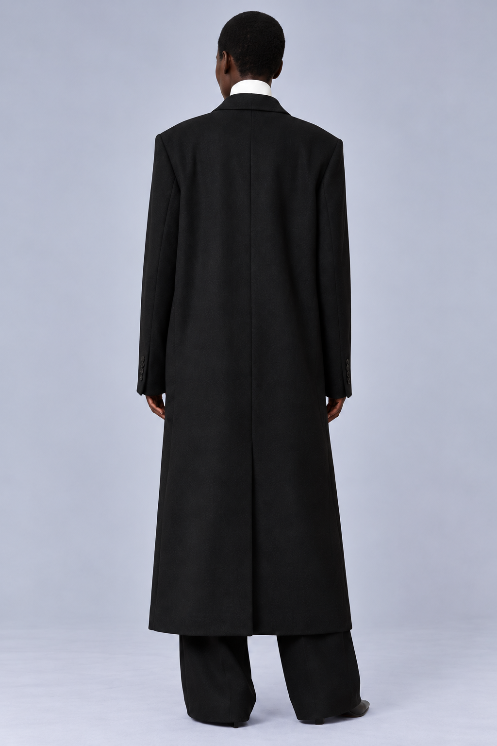 KAYO | BLACK DOUBLE-BREASTED COAT