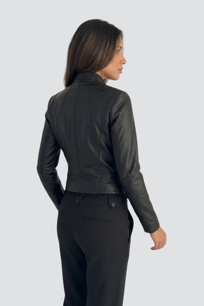 KAYO | VESTE EN CUIR CINTRÉE