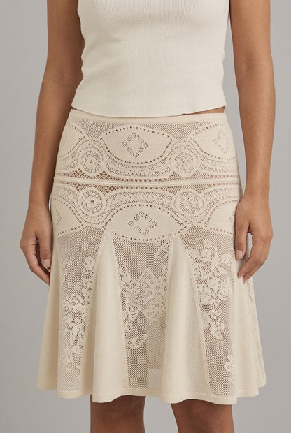 KAYO | LACE FLARE SKIRT