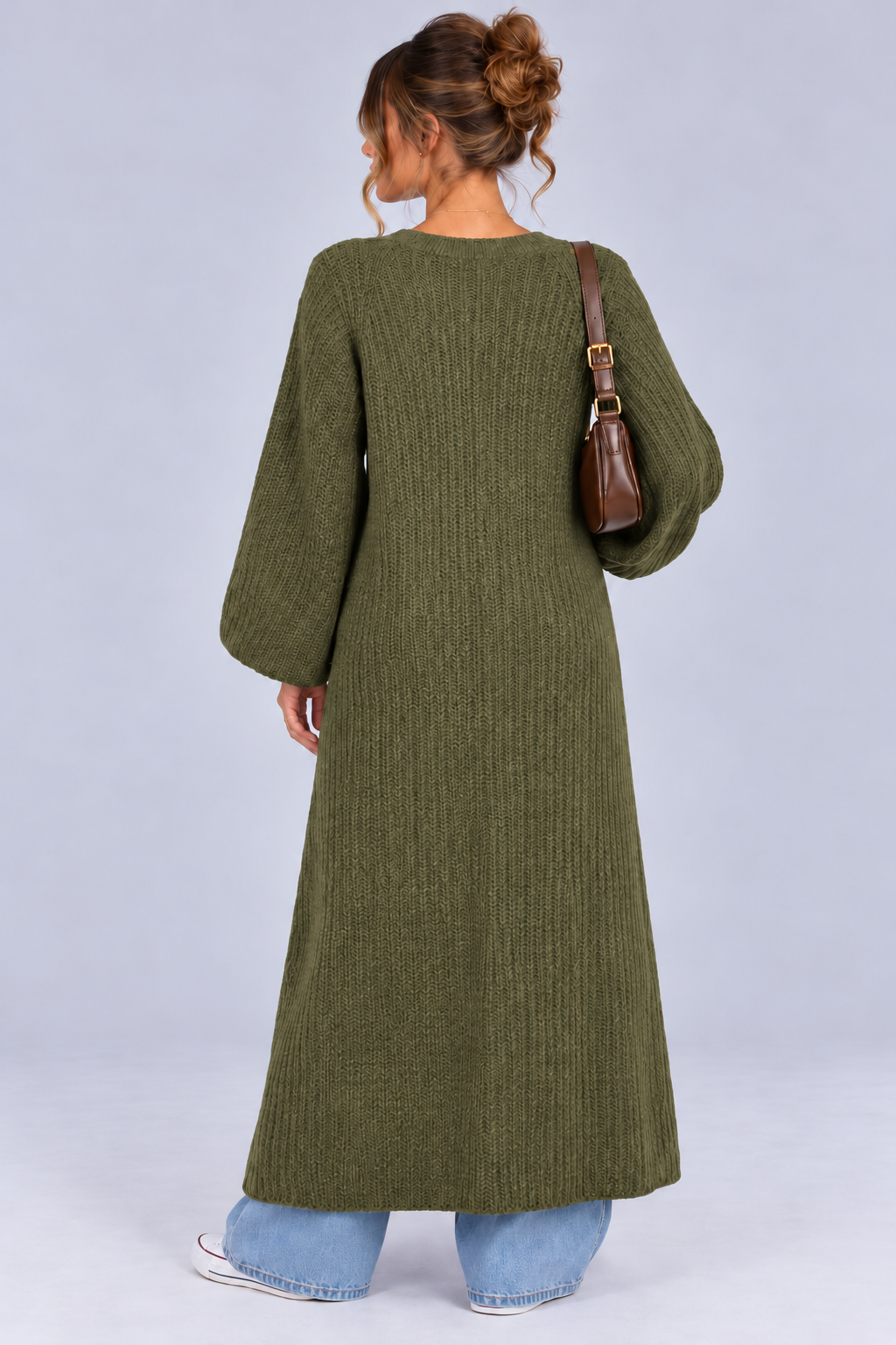 KAYO | LONGLINE RIBBED KNIT CARDIGAN