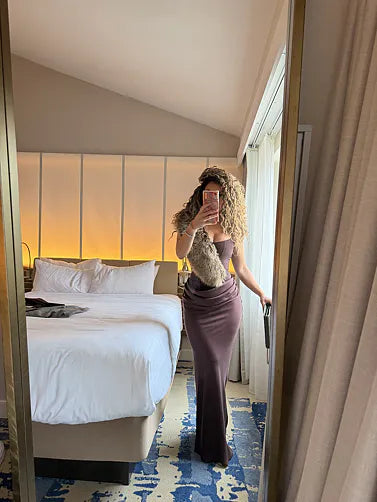 Customer wearing dress