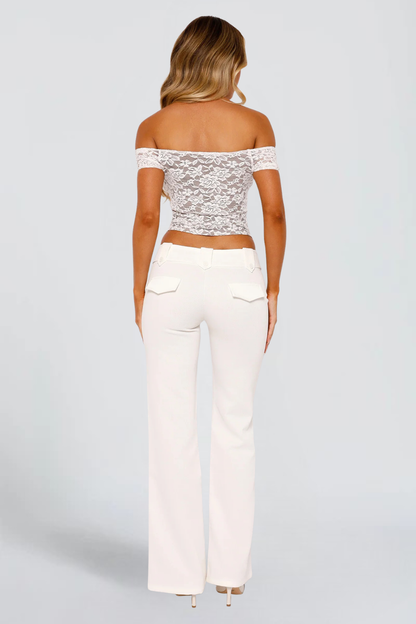 KAYO | PANTALON EN TOILE BLANC