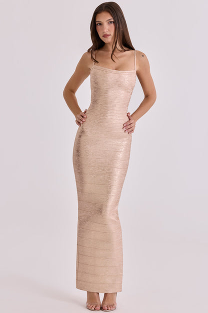 KAYO | ROBE LONGUE CHAMPAGNE